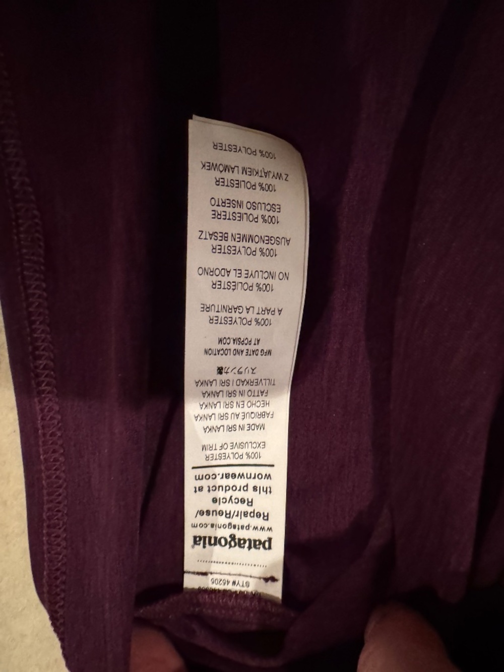 NWT Patagonia Long-Sleeved Capilene Cool Daily Graphic Shirt Women's Sz M - Picture 6 of 6
